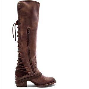 Freebird COAL boot in leather